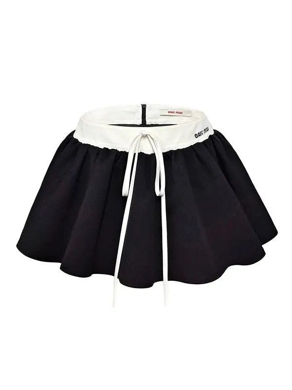 Low-waisted Short Culottes Skirt