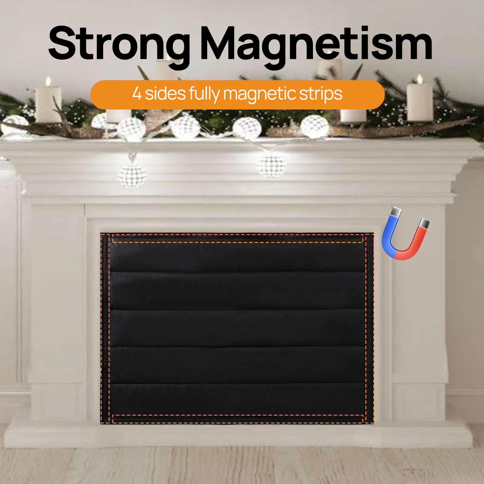 Magnetic Fireplace Cover for Eternal Flame Fireplaces