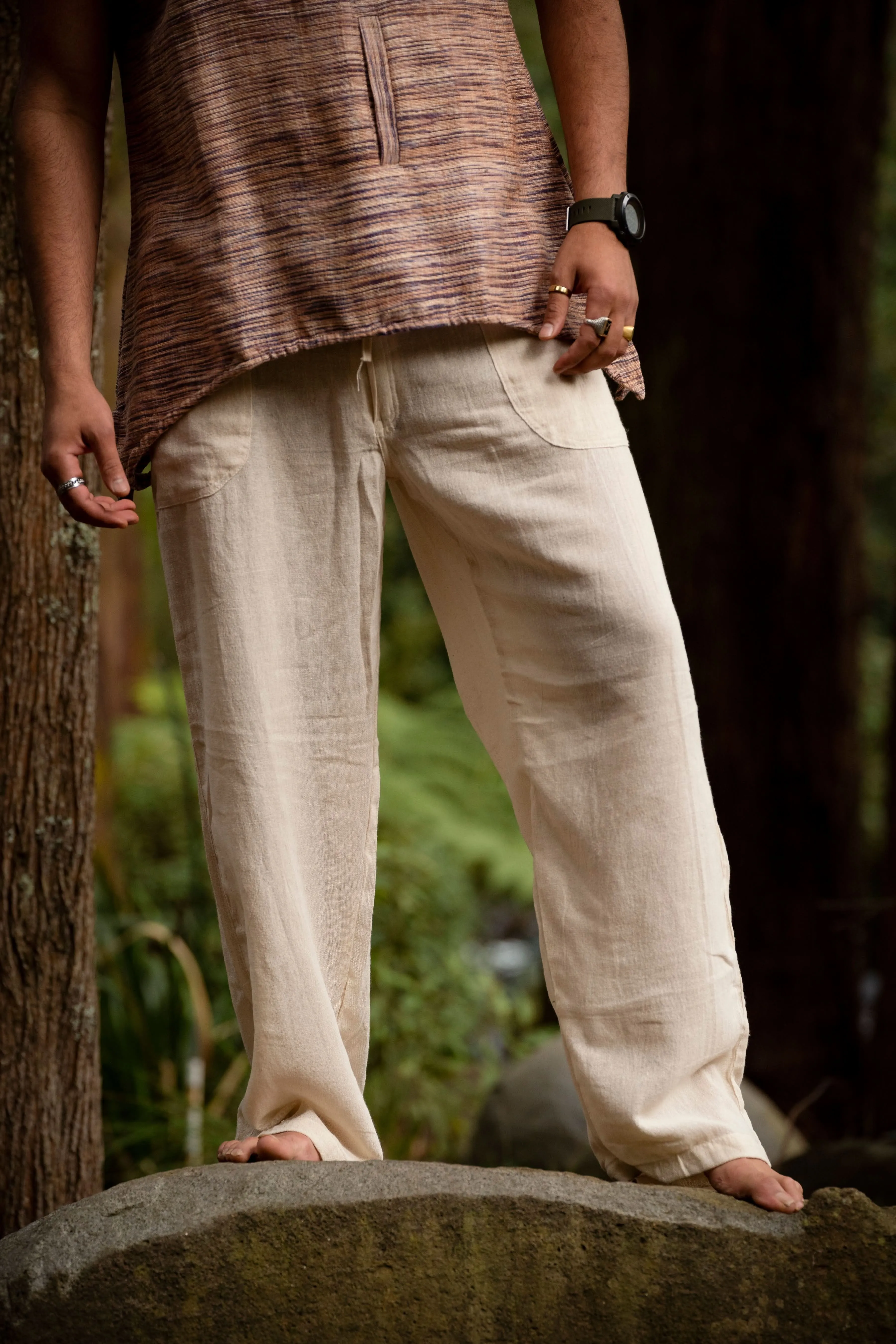 Marial Pants for Men - Cream