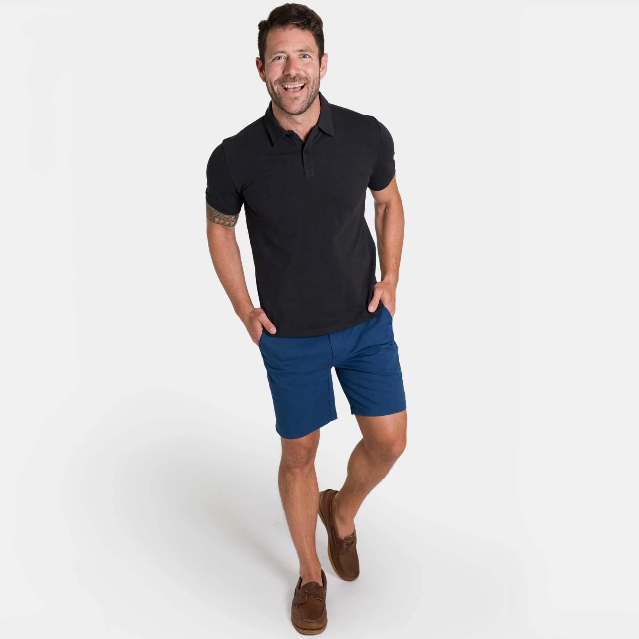 Navy Transit Tech Chino Short