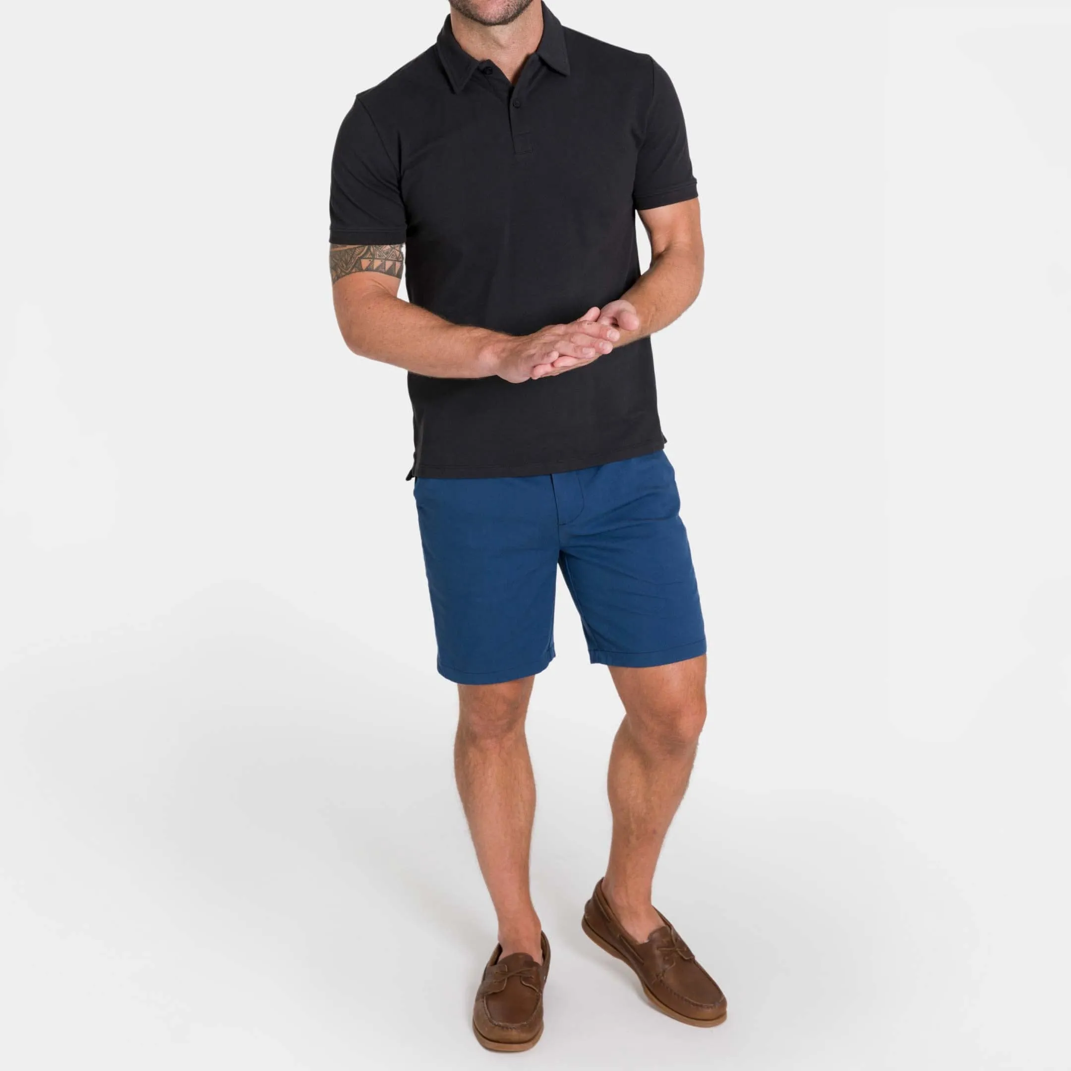 Navy Transit Tech Chino Short