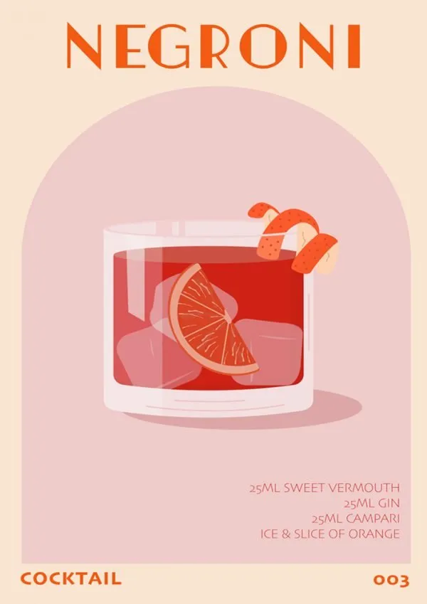 Negroni Reverie Wall Art