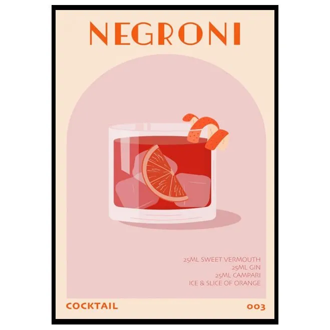 Negroni Reverie Wall Art