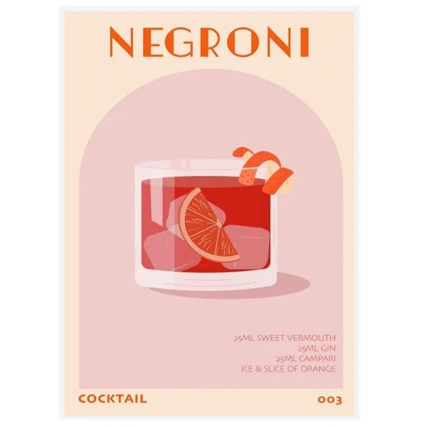 Negroni Reverie Wall Art