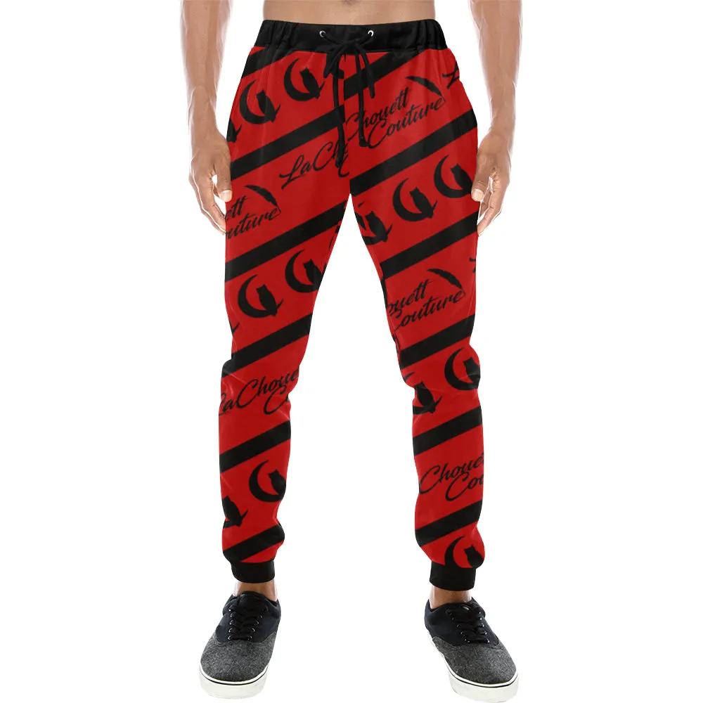 NICE ONE RED Men's All Over Print Sweatpants