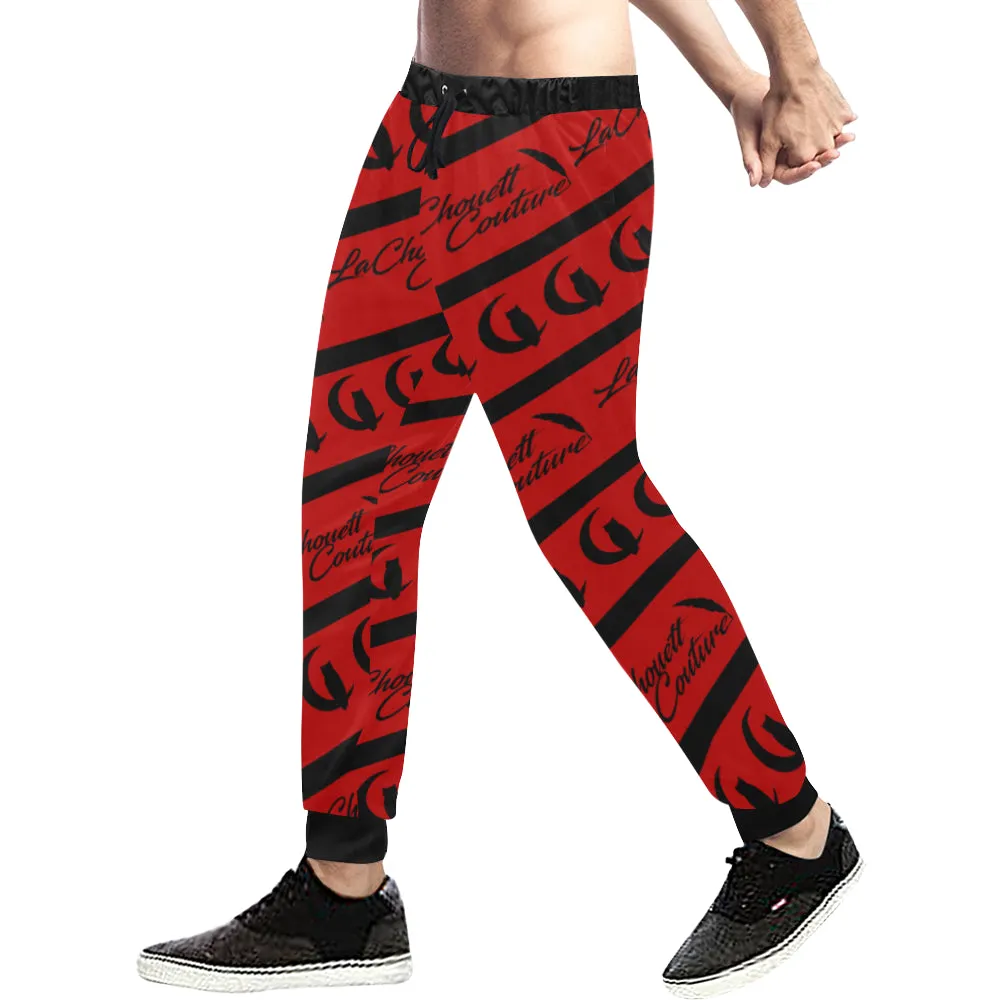 NICE ONE RED Men's All Over Print Sweatpants