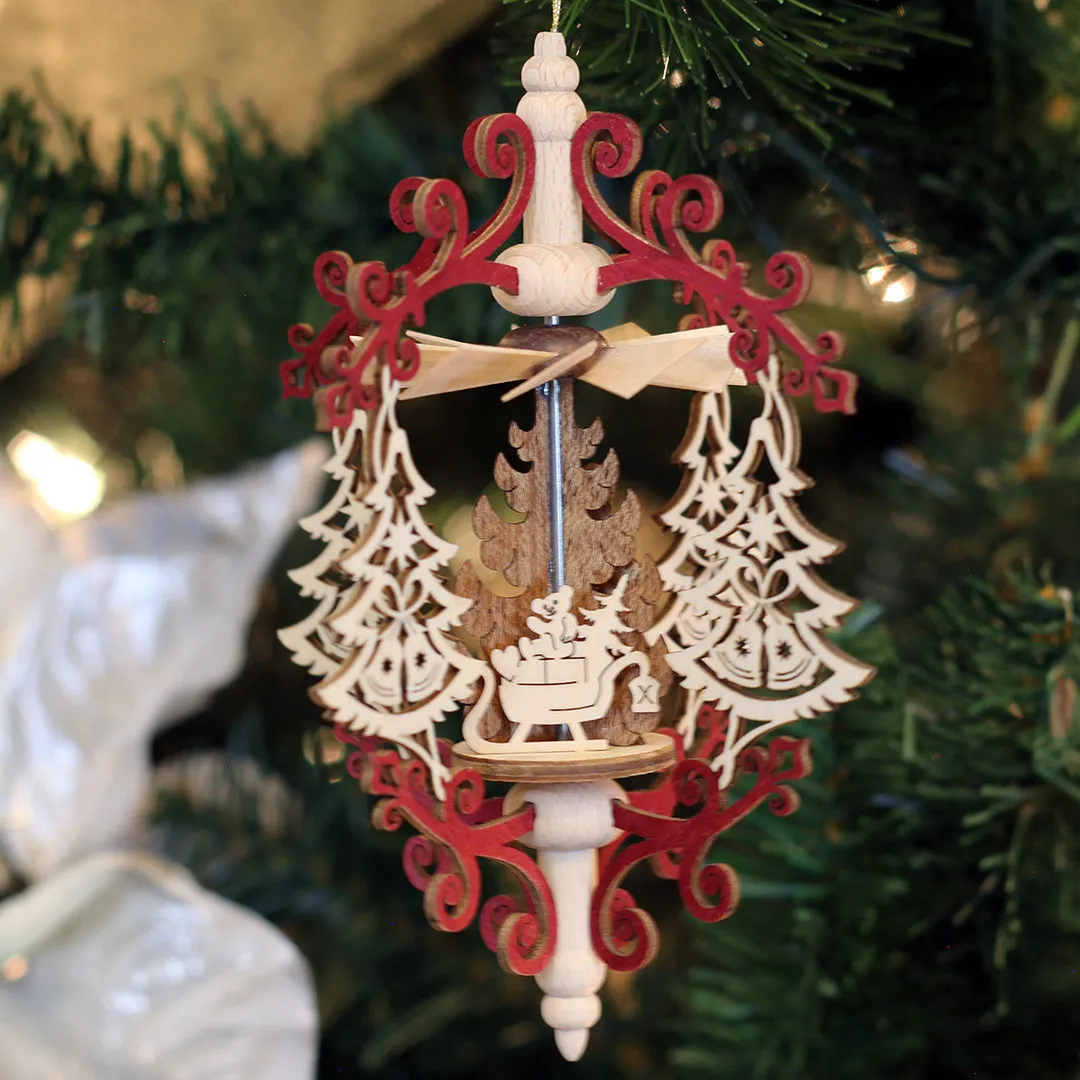 Ornament - Christmas Eve, Santa Claus Red