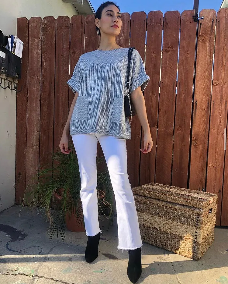 Paris Sweater Top with front Pockets