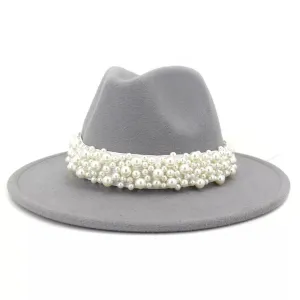 Pearls Fedora Hat