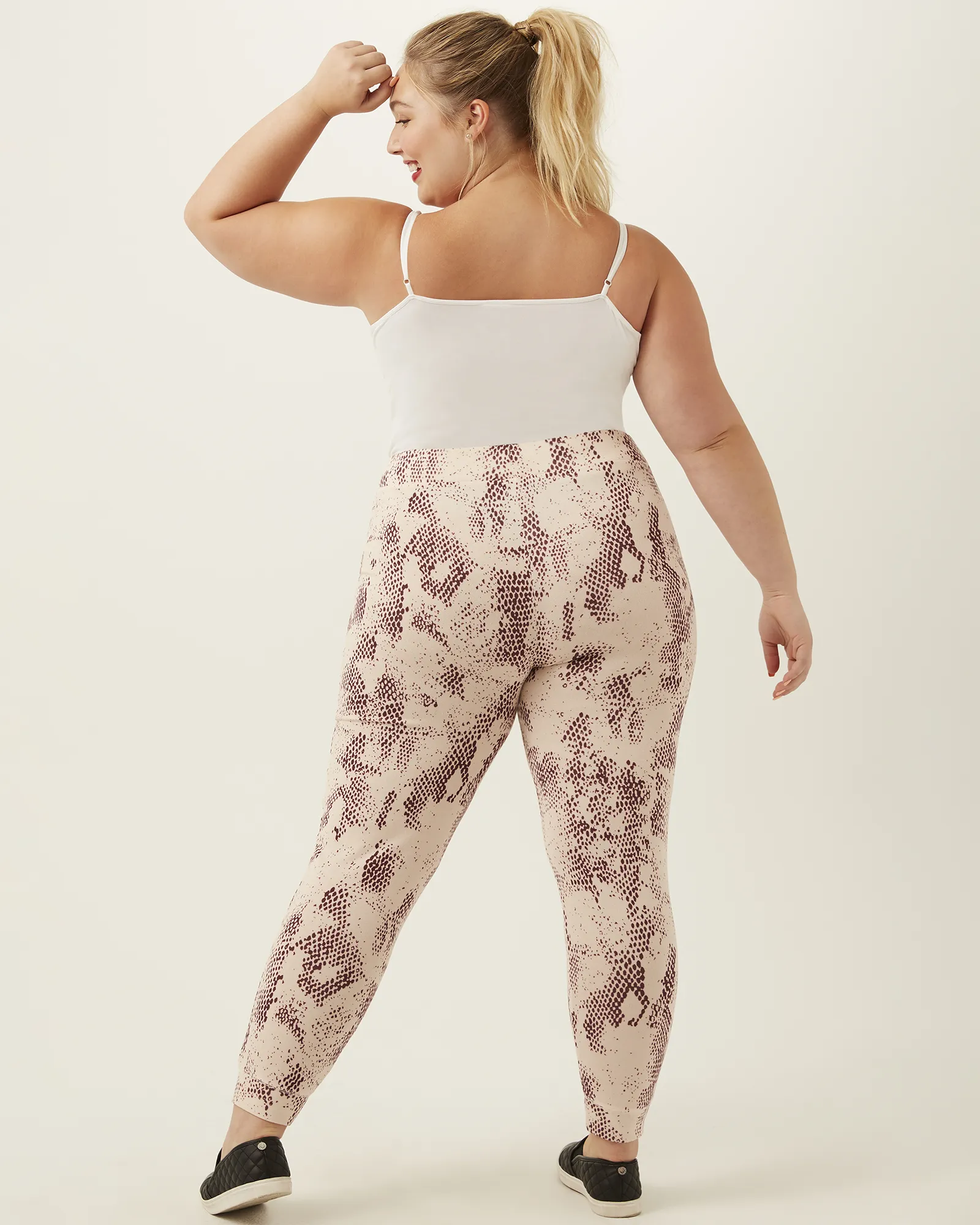 Peggy Joggers | Taupe / Purple