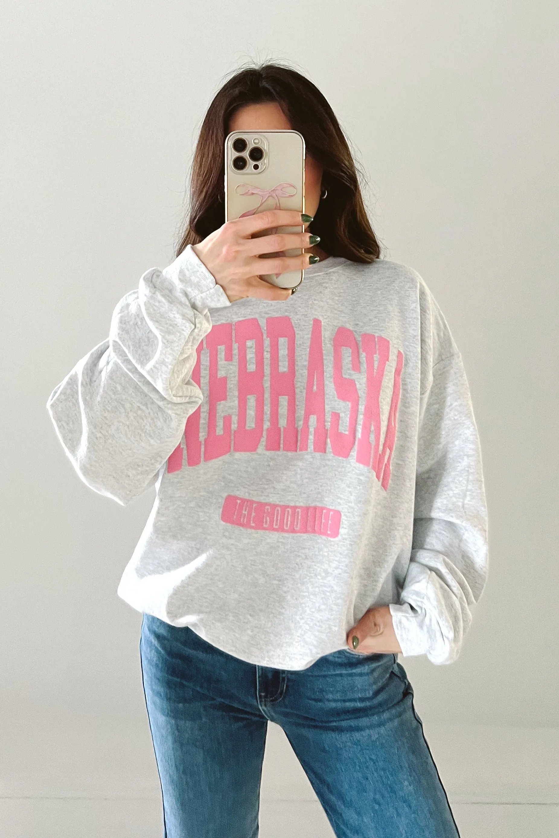 Pretty In Pink NE Sweatshirt