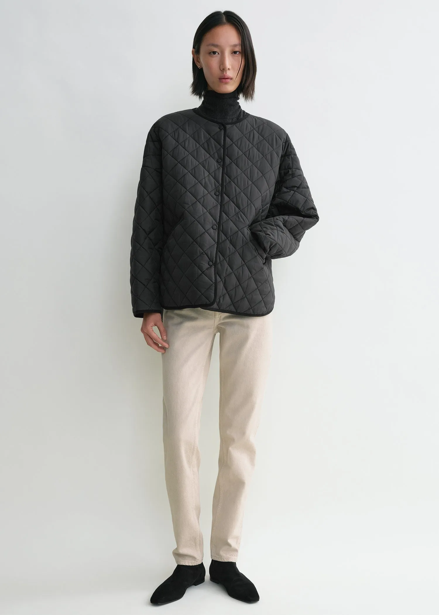 Quilted jacket black