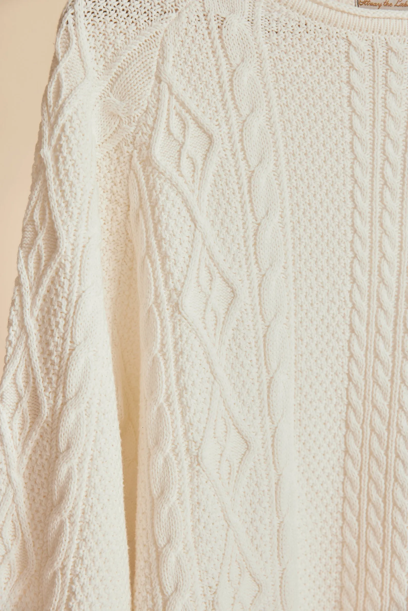 Rory Cable Knit Sweater - Antique White