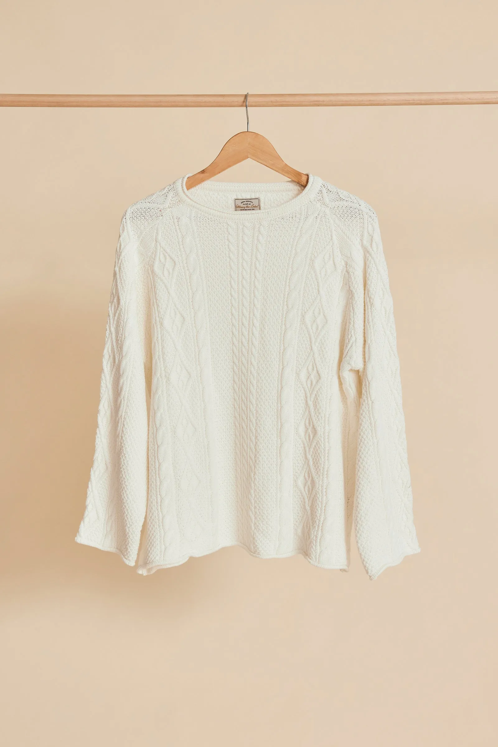 Rory Cable Knit Sweater - Antique White