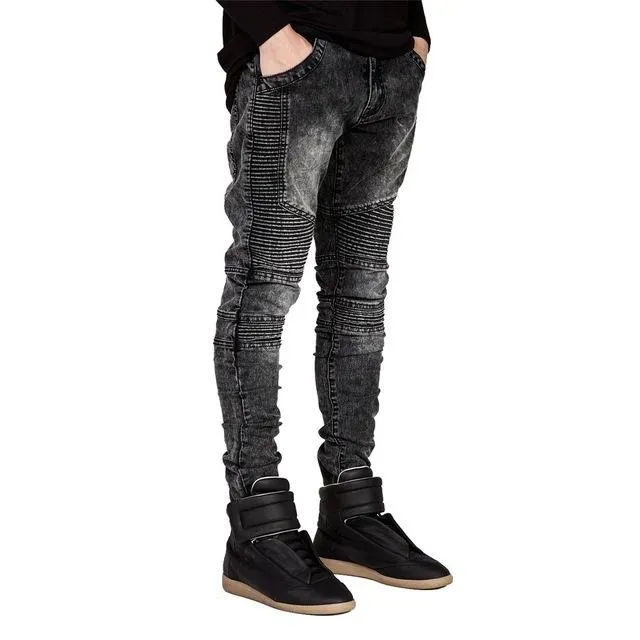 Runway Skinny Biker Jeans - 5 Colors