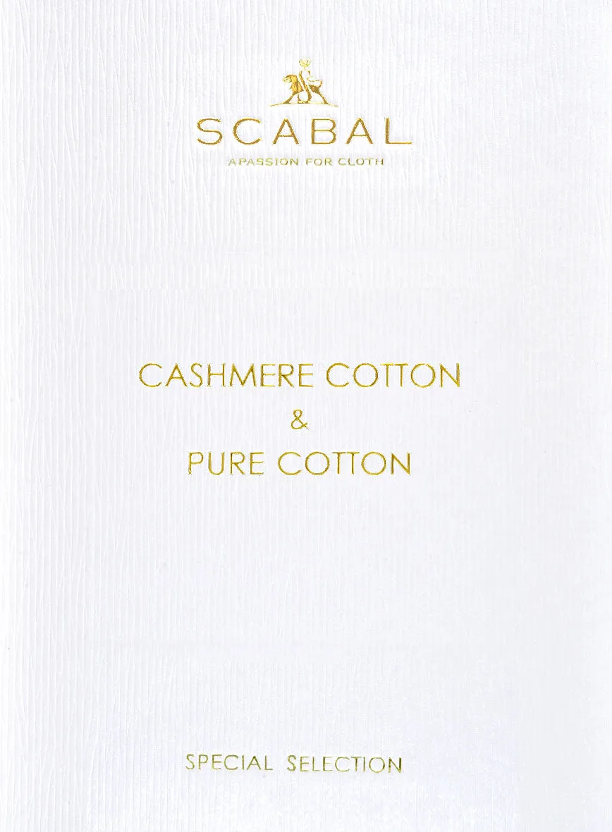 Scabal Burnt Orange Cashmere Cotton Suit