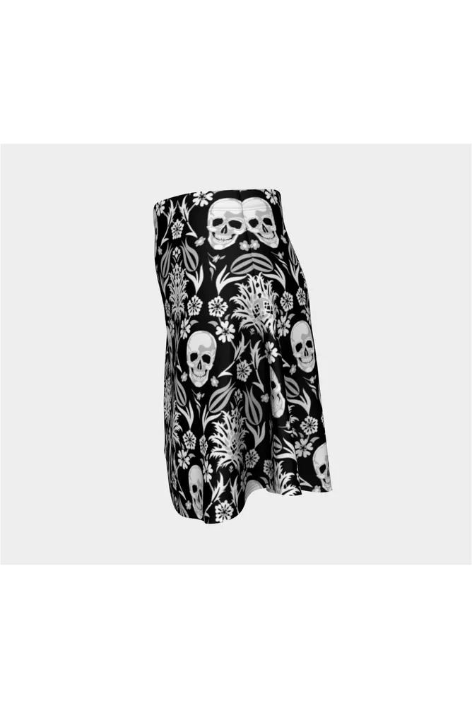 Skull Garden Flare Skirt