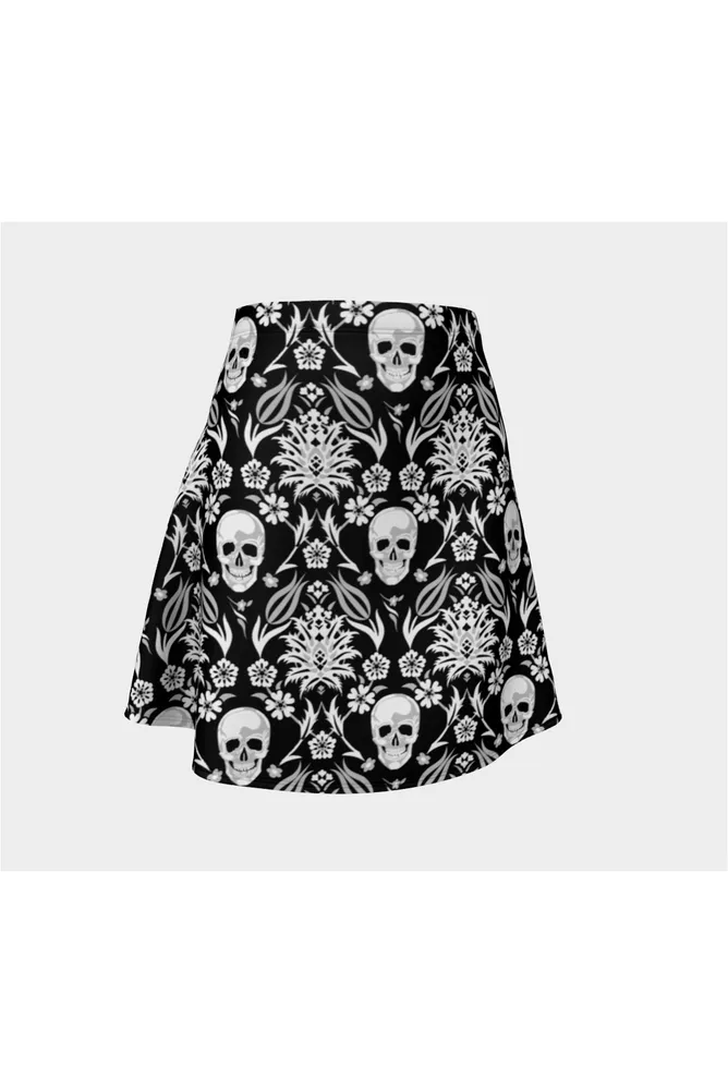 Skull Garden Flare Skirt