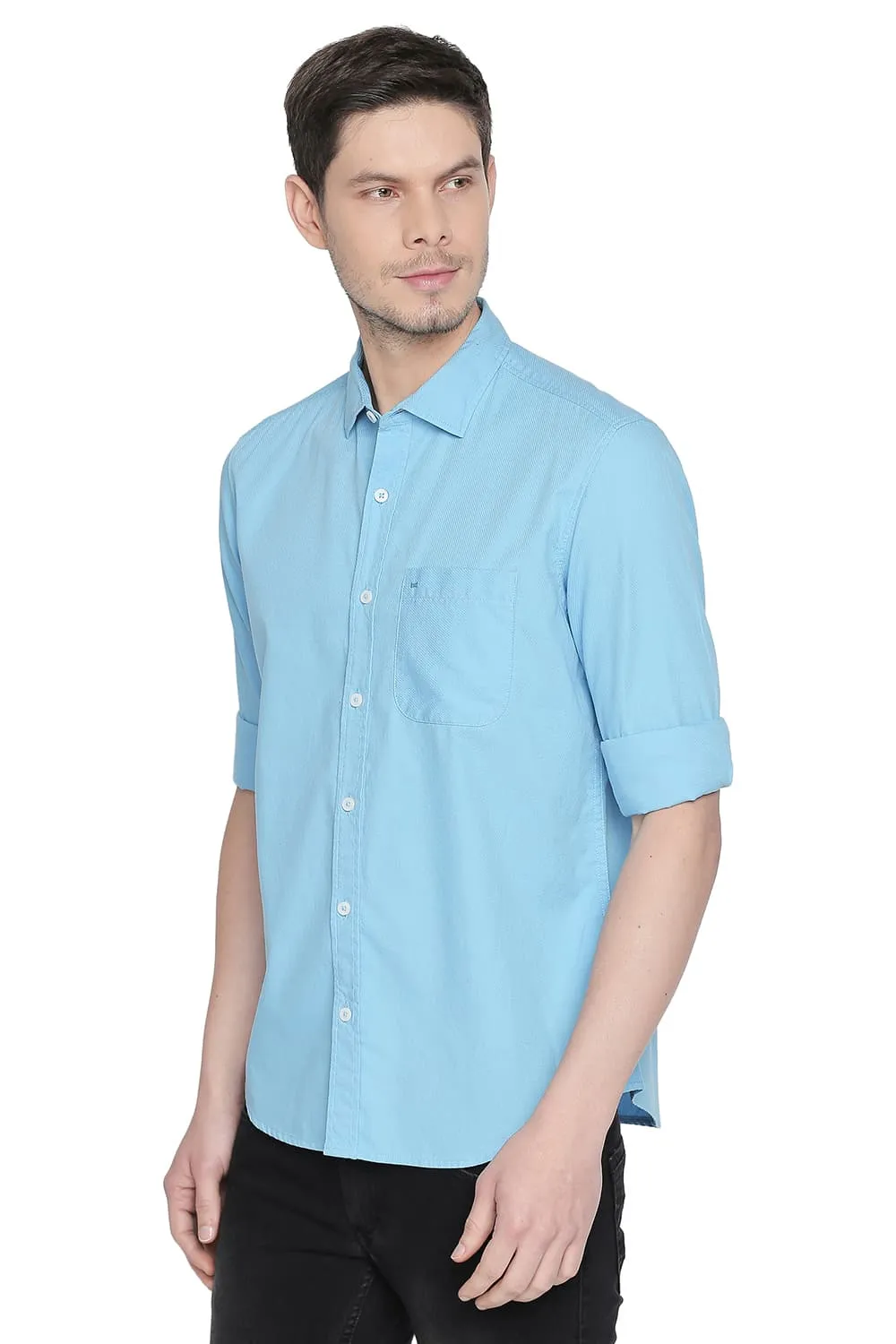 Slim Fit Structure Shirt