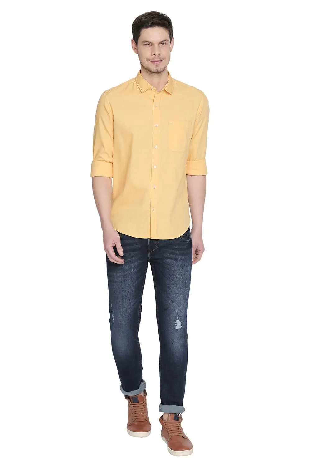 Slim Fit Structure Shirt