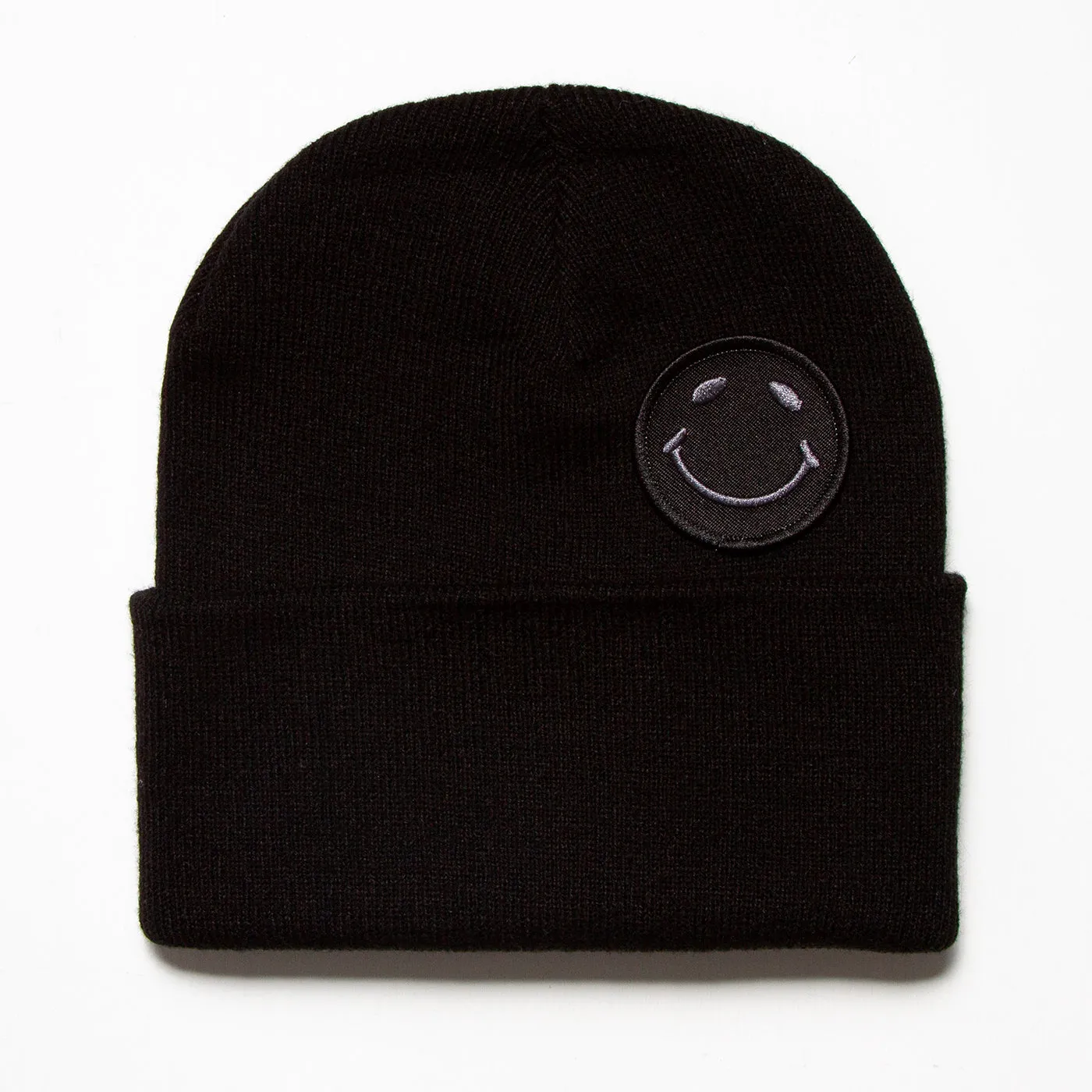 Smiley - Beanie - Black