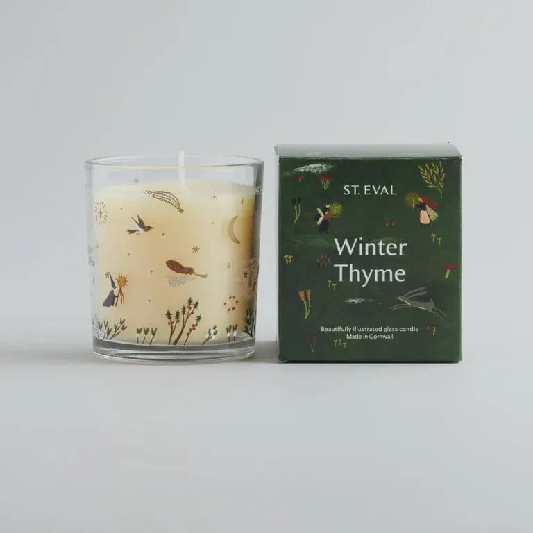 St Eval Christmas Winter Thyme Glass Candle