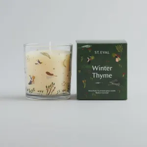 St Eval Christmas Winter Thyme Glass Candle