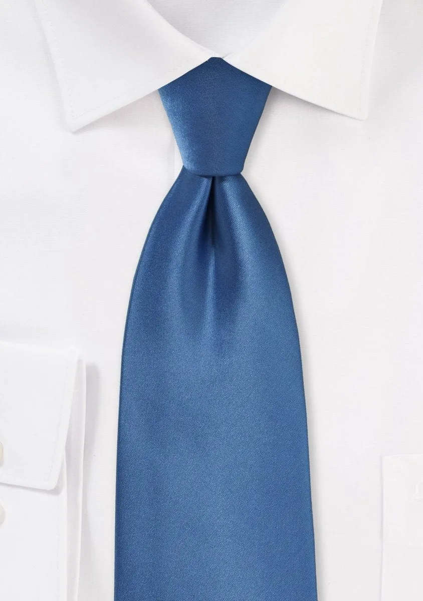 Steel Blue Solid Necktie