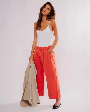 Sweet Talk Chino Pants - Red Mango