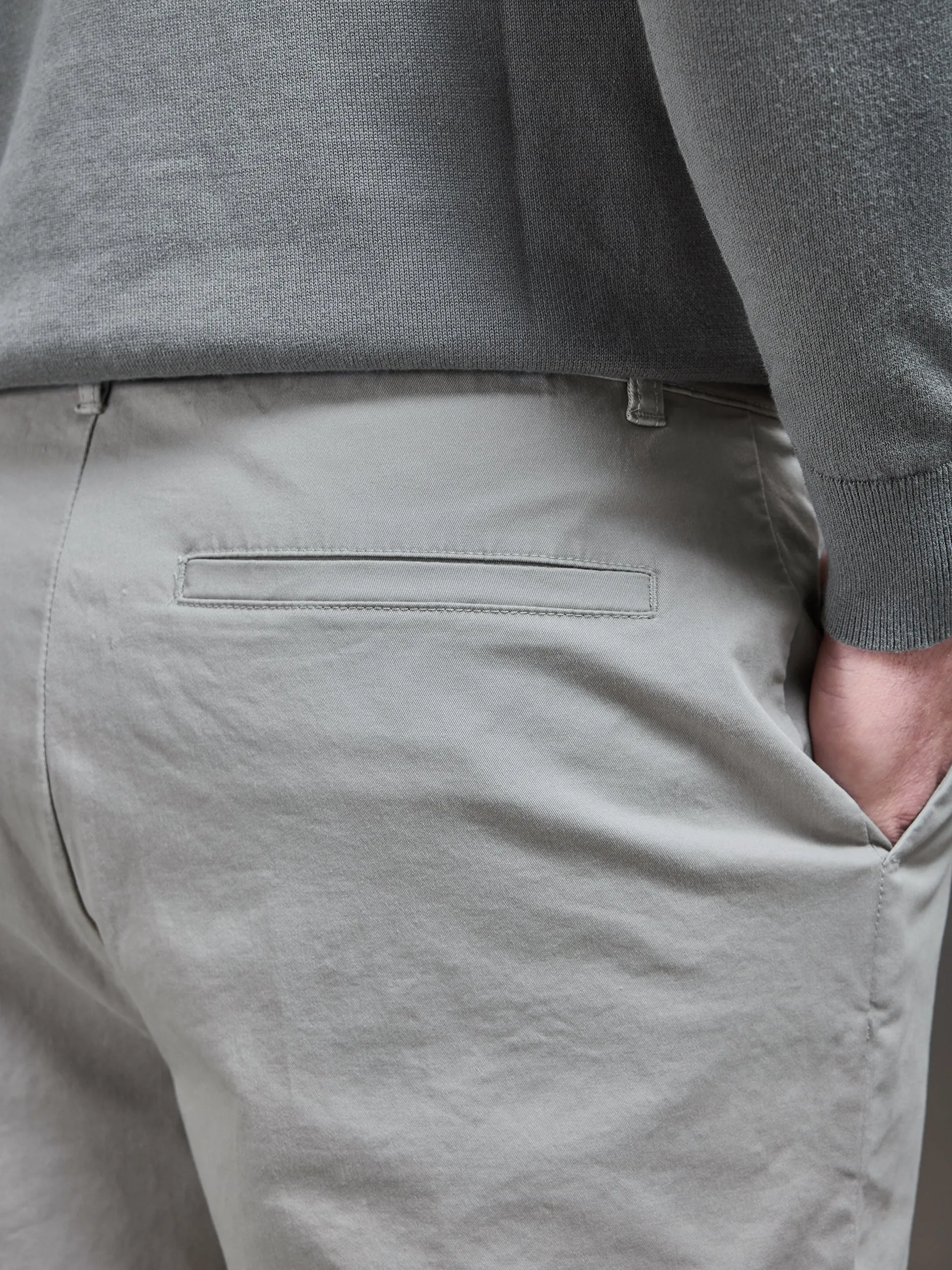 Tailored Chino Trouser in Stone