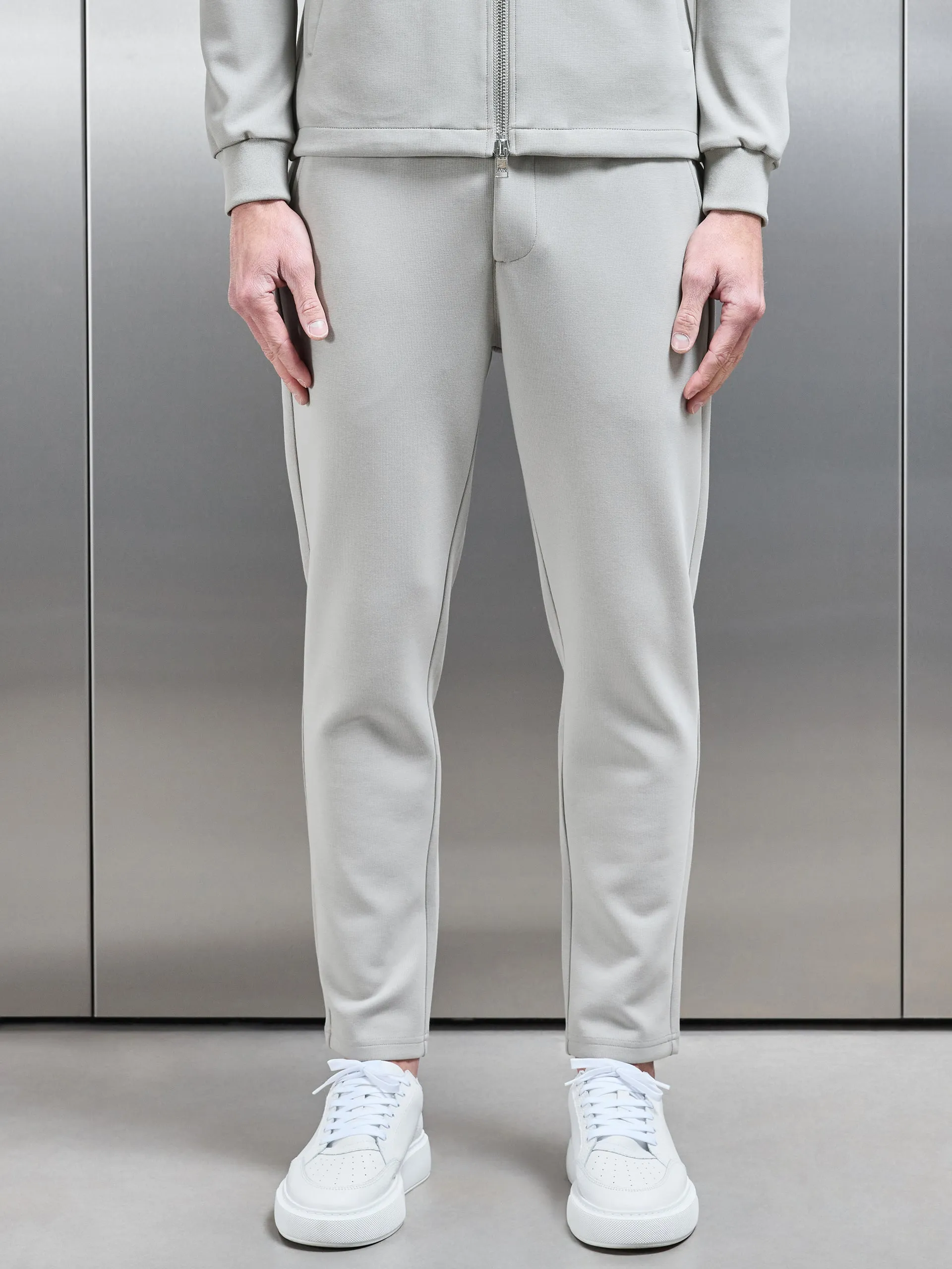 Tailored Interlock Chino Trouser in Stone