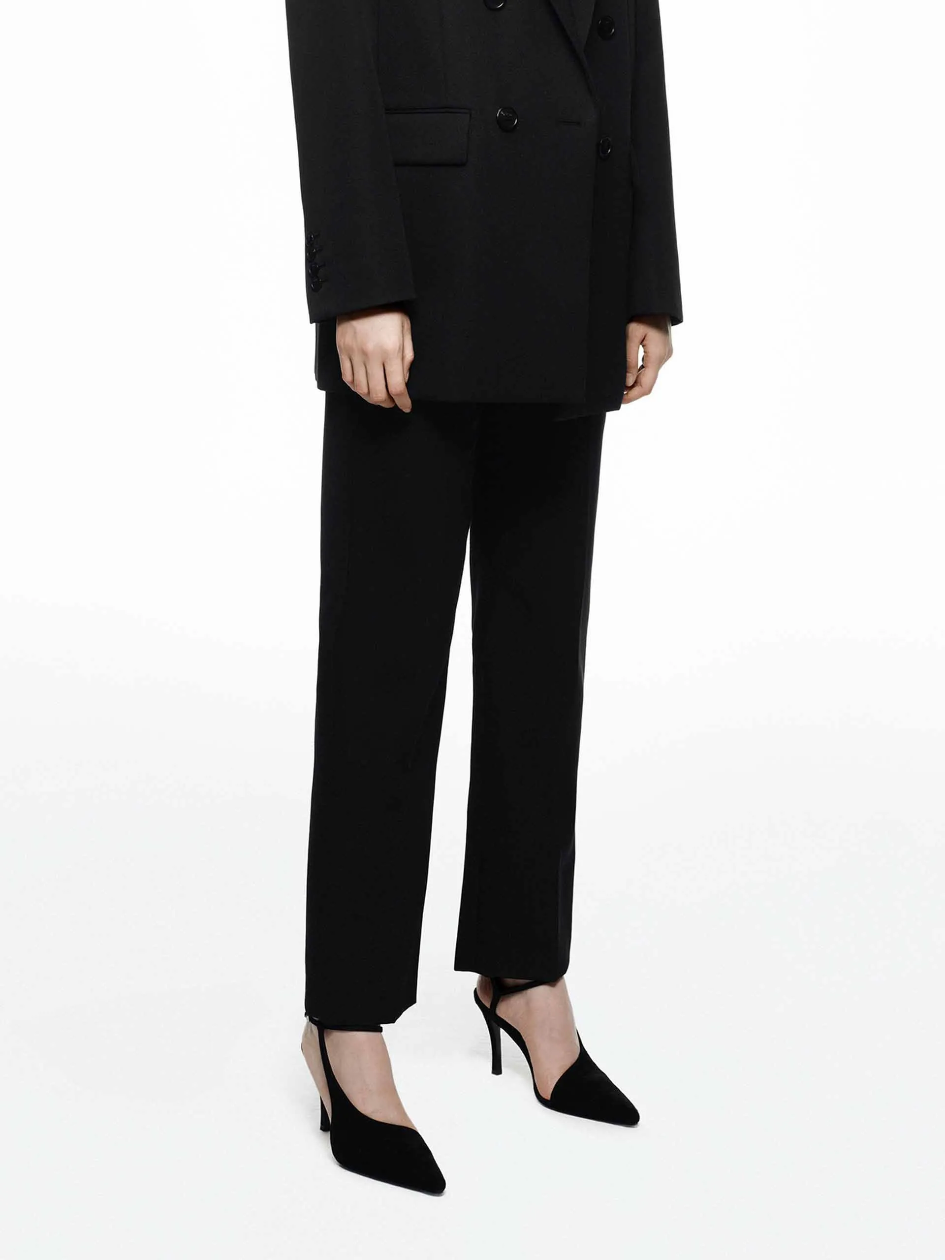 Tailored Wool Ankle Pants