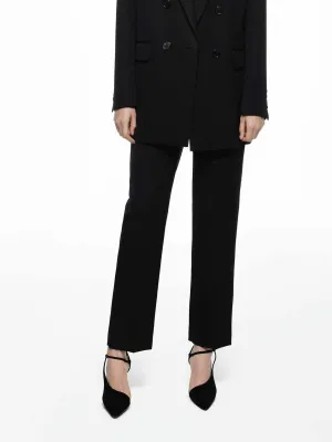 Tailored Wool Ankle Pants