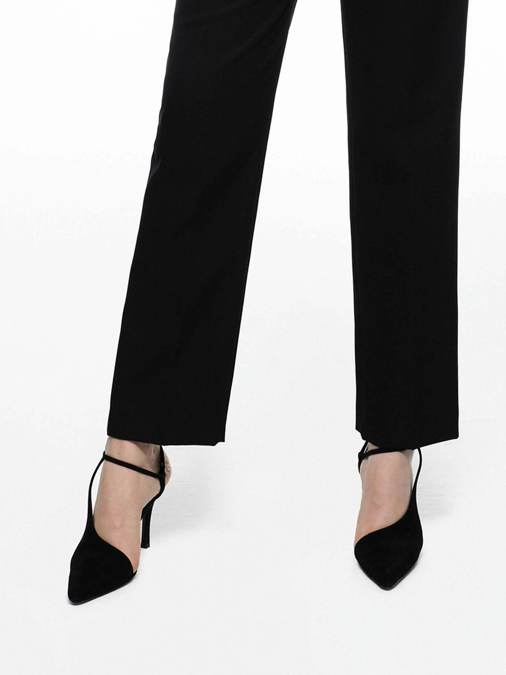 Tailored Wool Ankle Pants