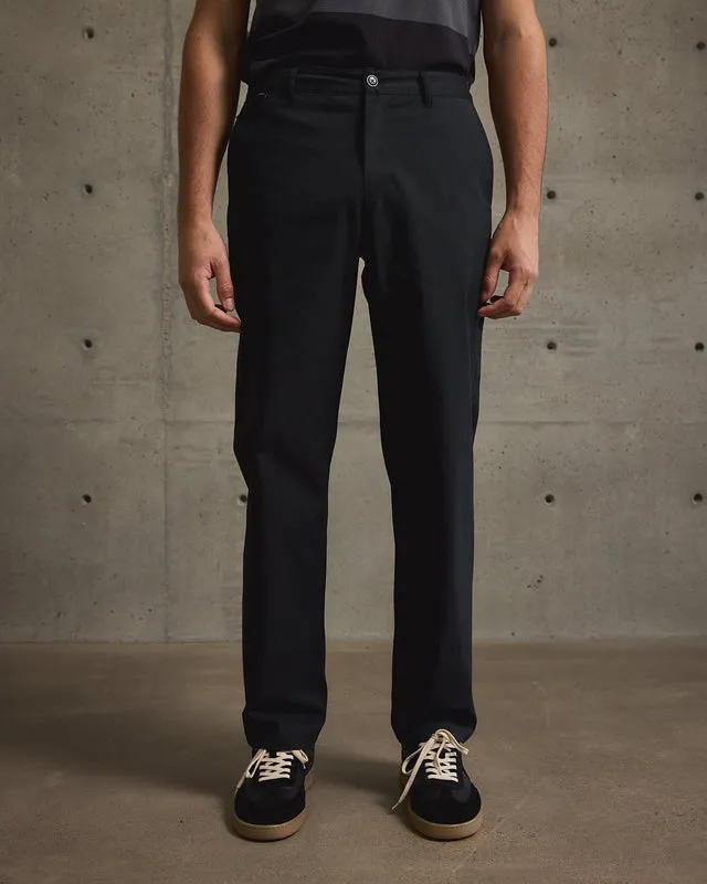 Tenore Twill Chino Pant - BLACK