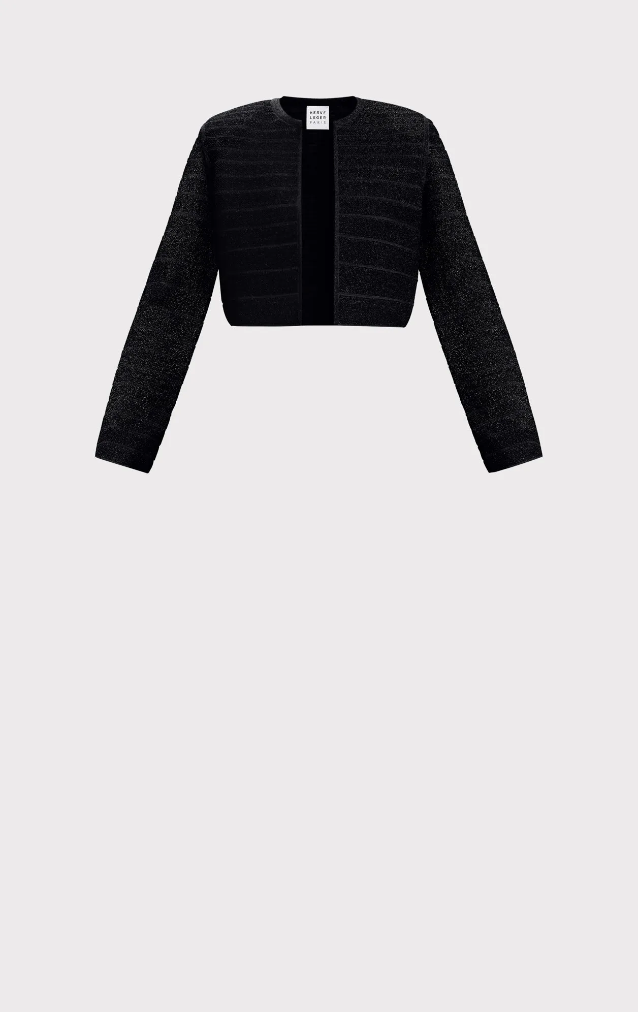 TEXTURED LUREX CROPPED JACKET