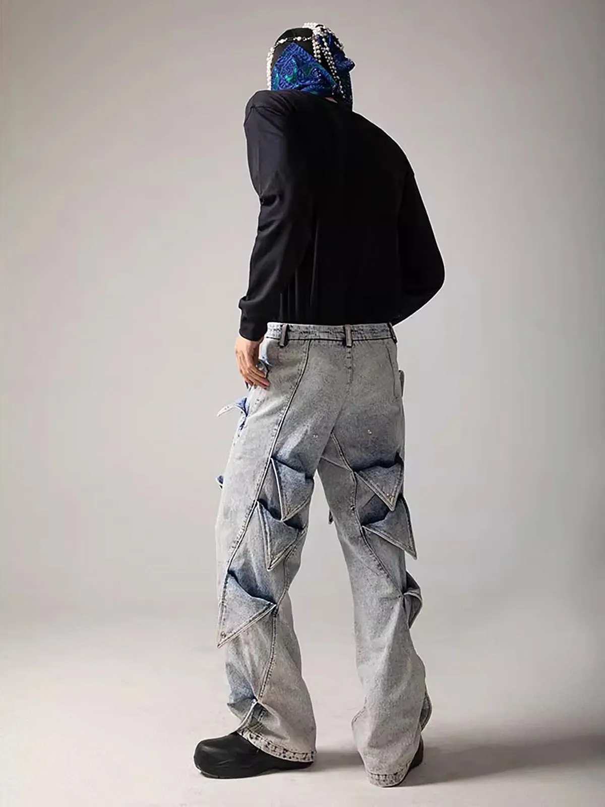 Thesupermade High Street Deconstructed Washed Jeans