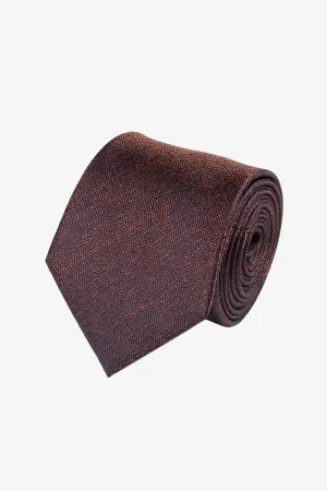 Tie - Silk deep red melange