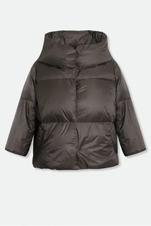 TRENTO WIDE COLLAR CROP IN GOOSE DOWN JACKET