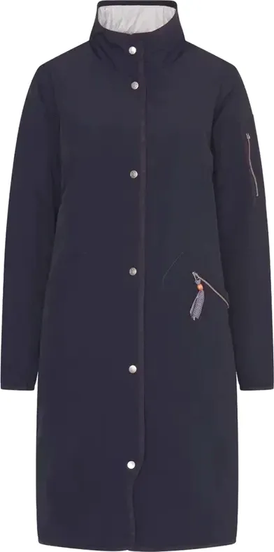 Varg Women&#x27;s New Saltön Long Spring Coat Navy Blue | Buy Varg Women&#x27;s New Saltön Long Spring Coat Navy Blue here | Outnorth