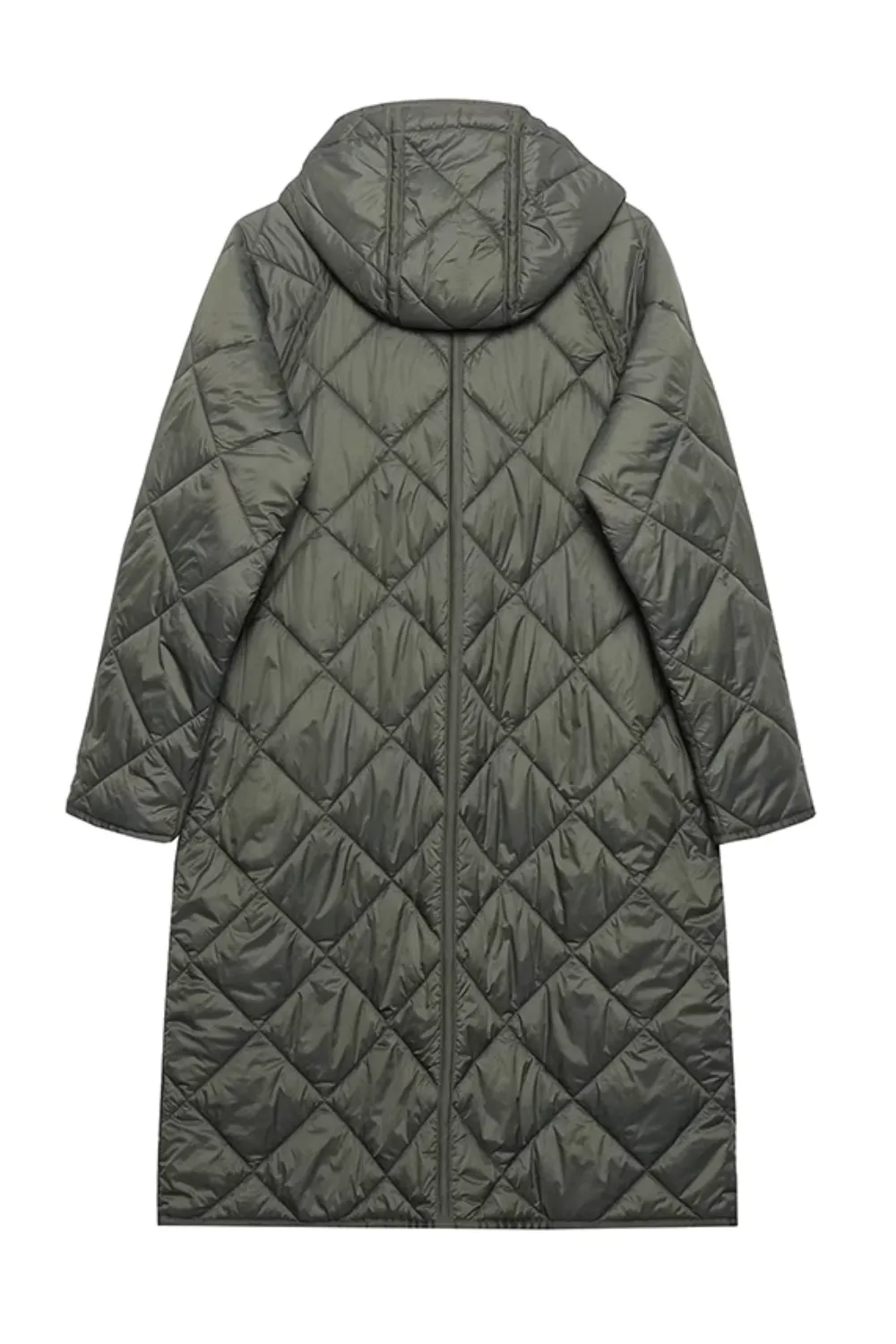 'Vilma' Quilted Hooded Cotton Coat Jacket