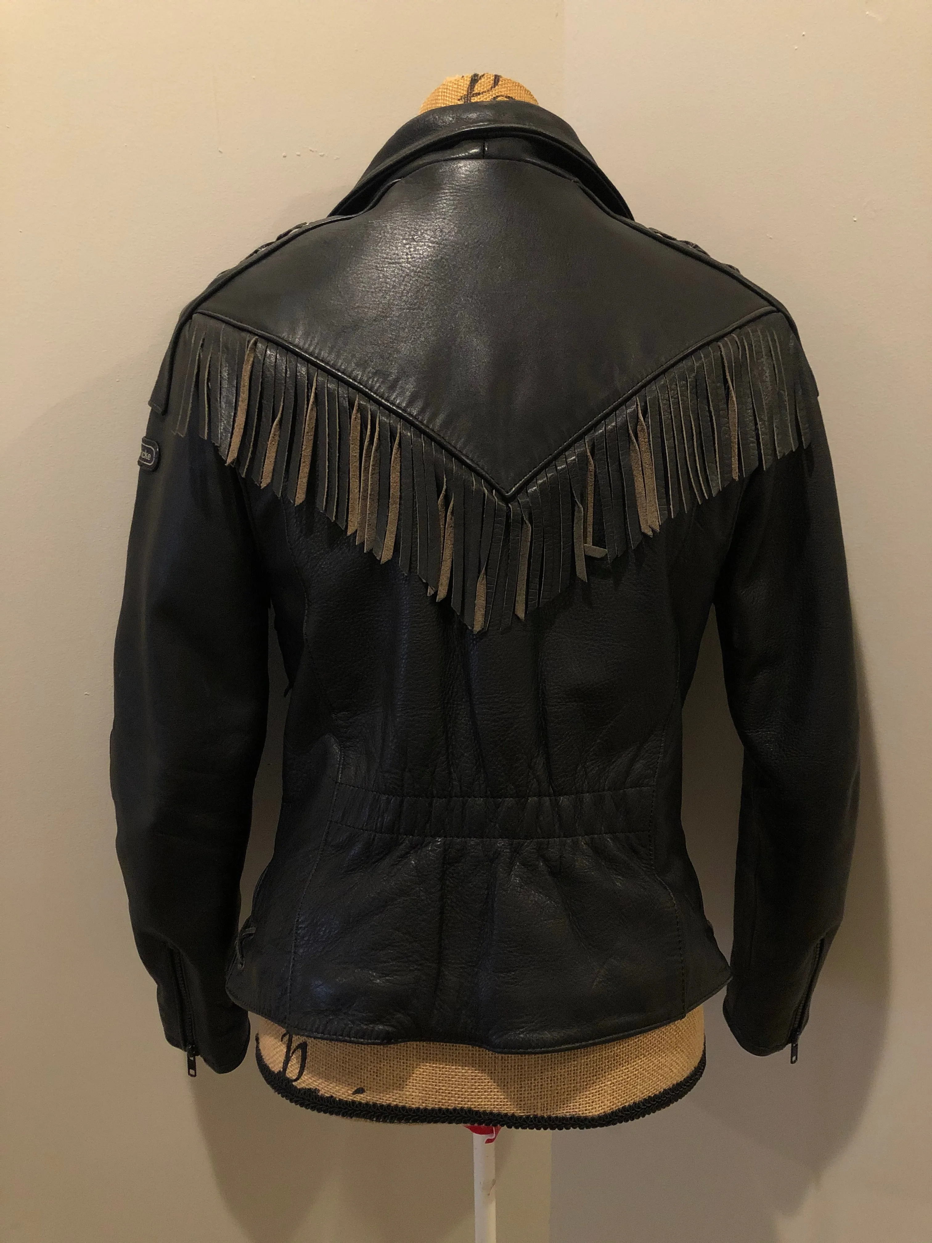 Vintage Hein Gericks Black Leather Motorcycle Jacket, SOLD