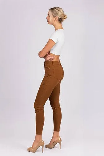 Wakee Denim Stretch Jegging Jean Skinny - Tan 60109