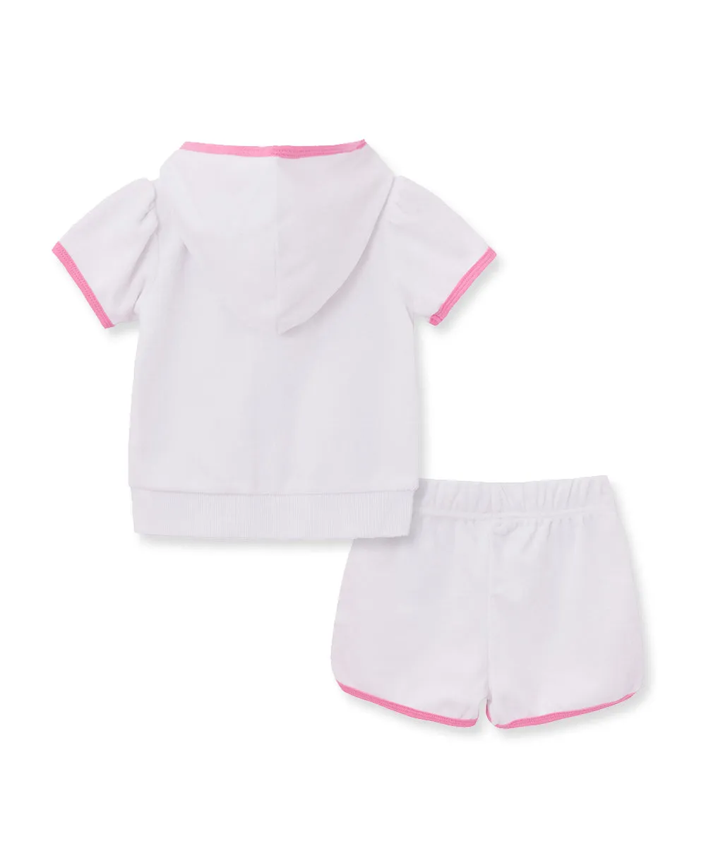 White Infant Terry Cover Up Set (6M-24M)