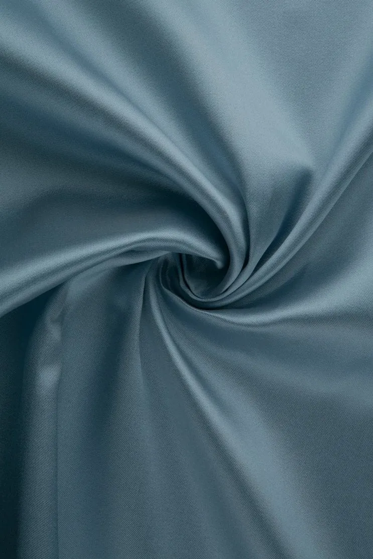 Winter Sky Silk Wool Fabric