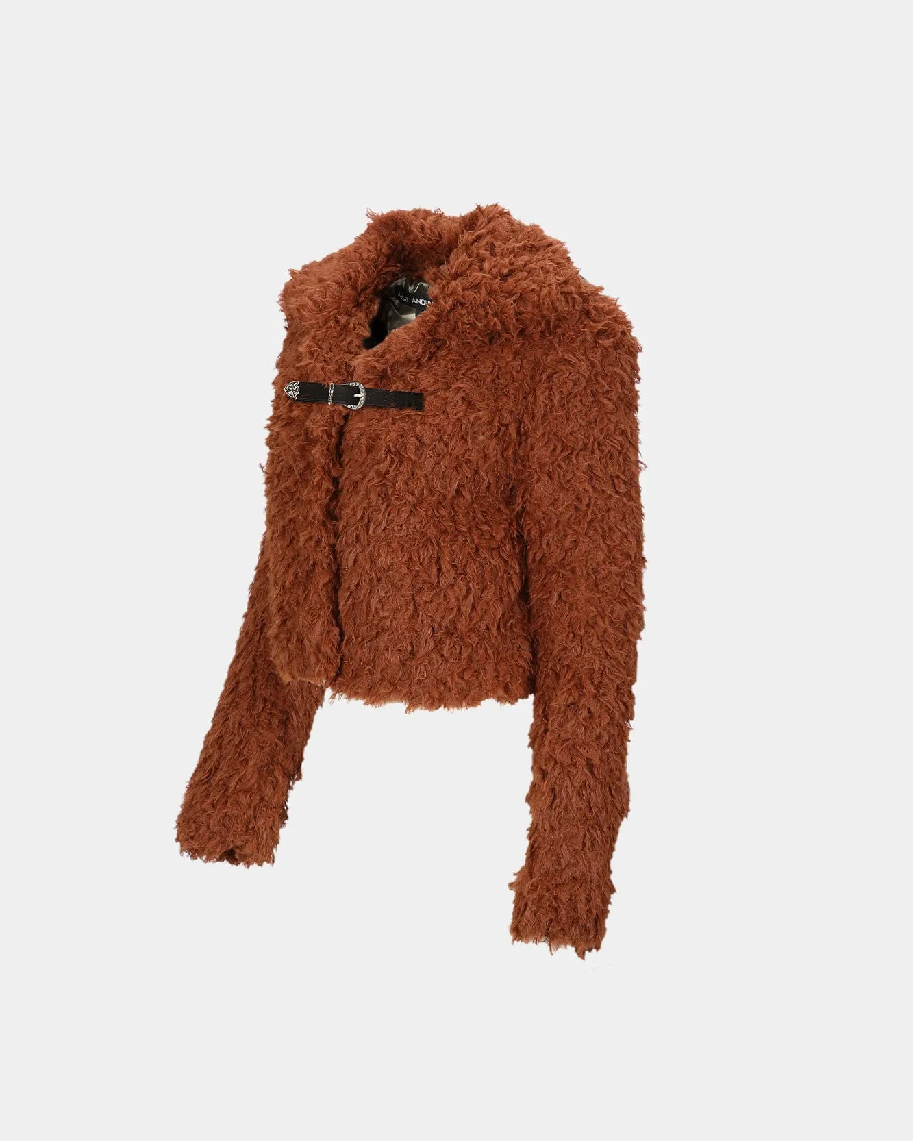 (WOMEN) GOLDIE FAUX FUR CARDIGAN atb981w(BROWN)