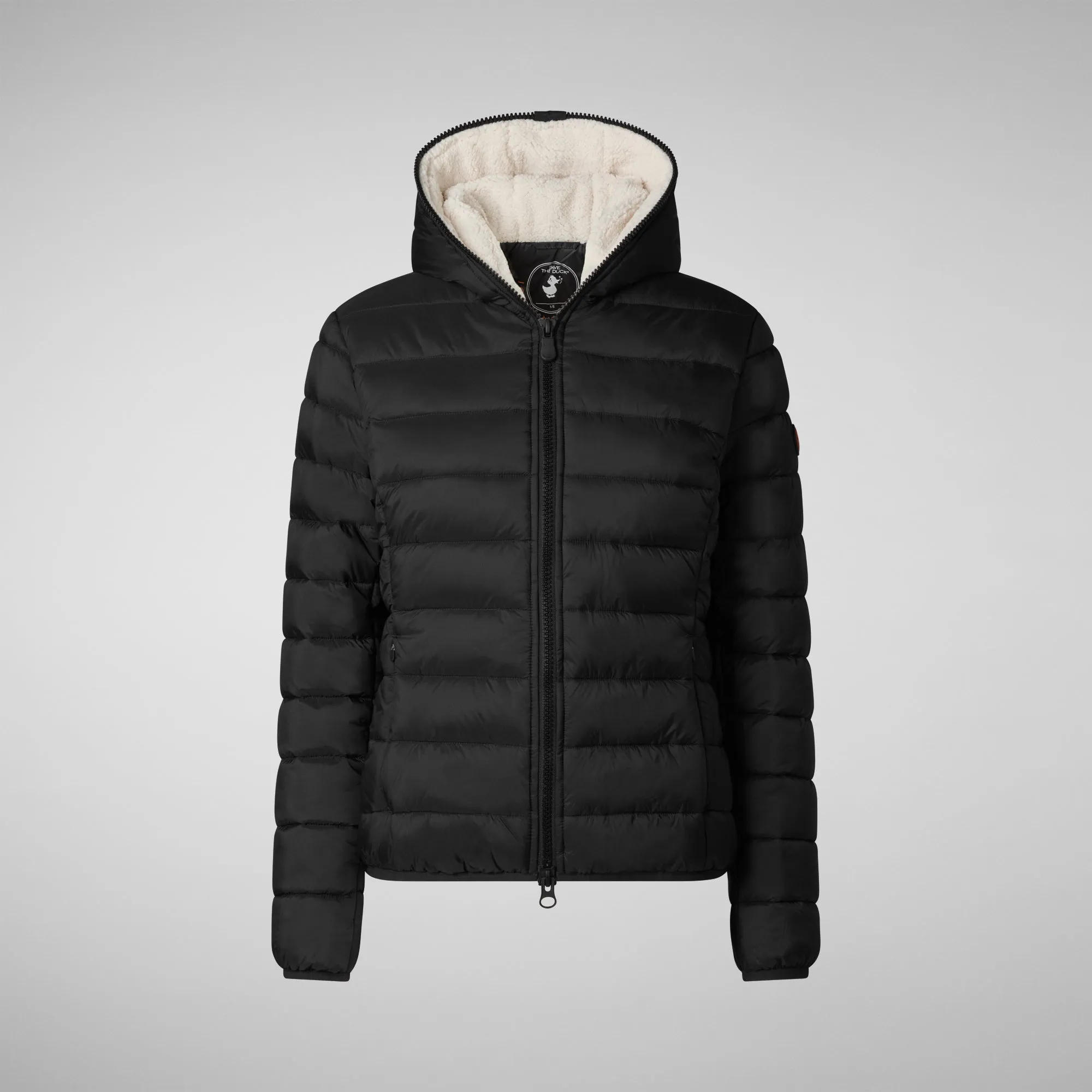 Women's animal free Puffer jacket Ethel in black