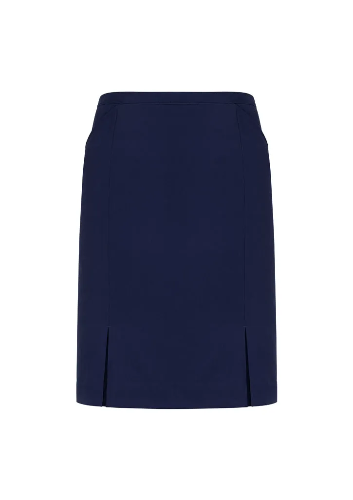 Womens Front Pleat Detail Straight Skirt