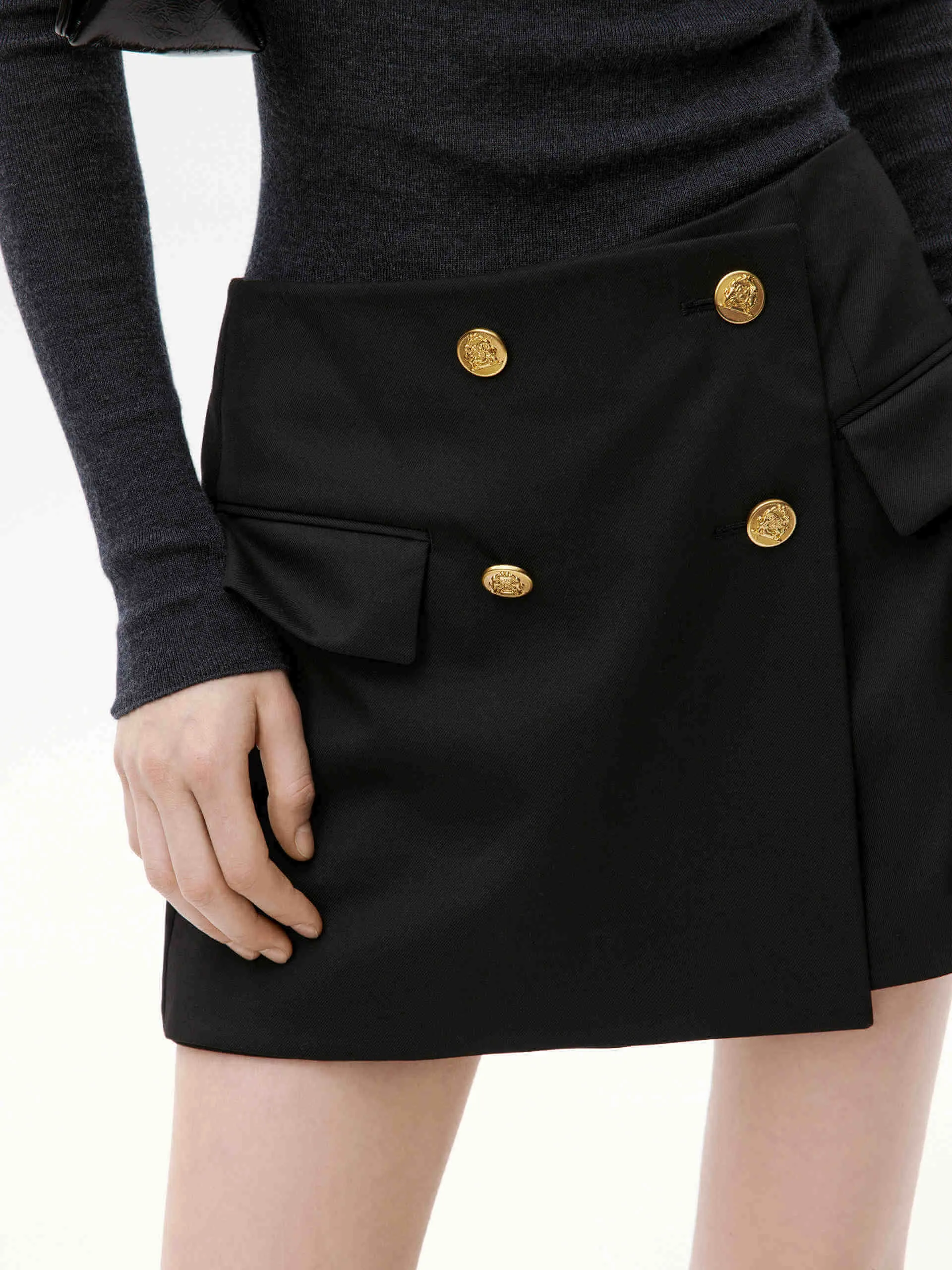 Wrap Detail Tailored Skort