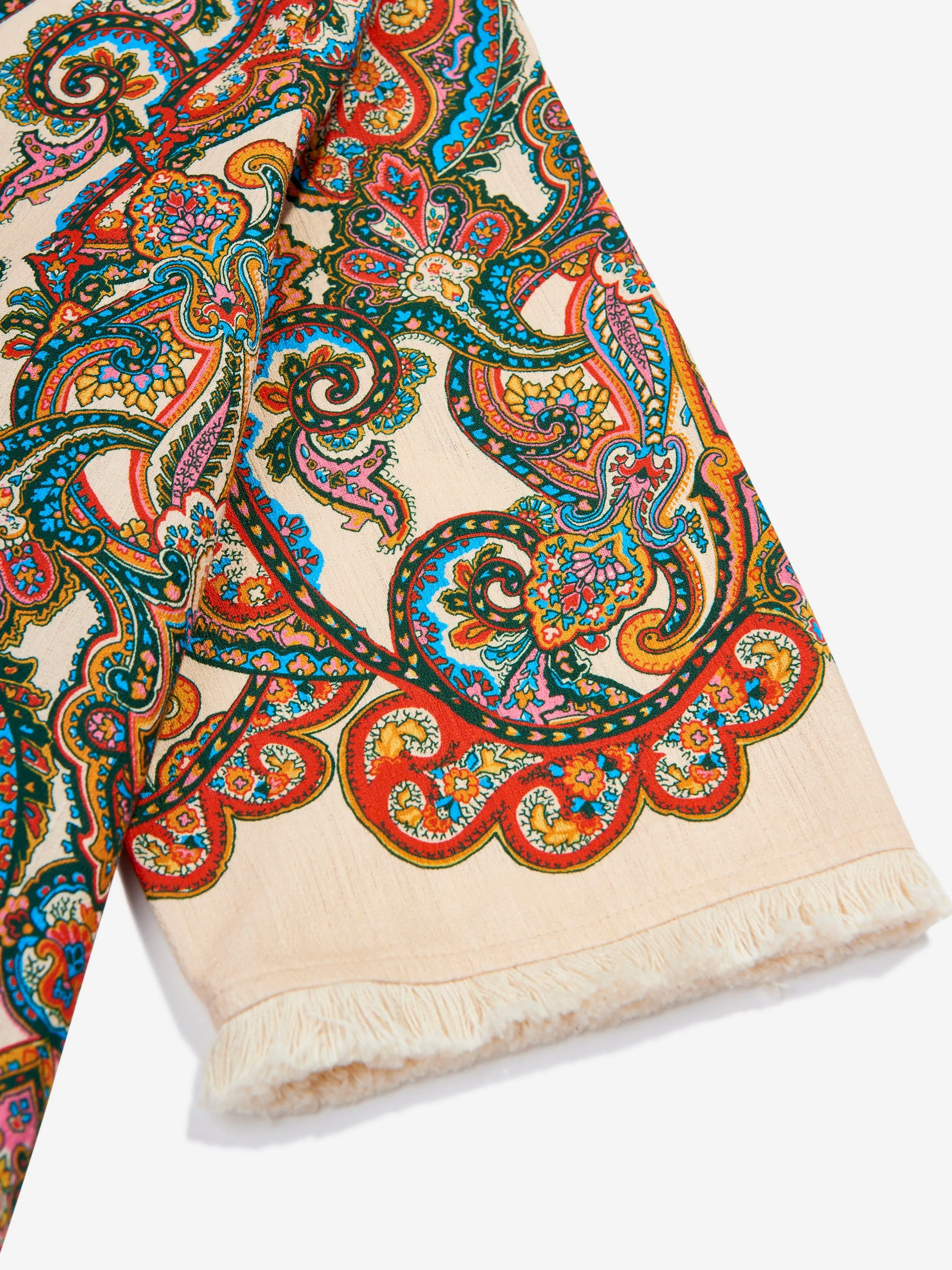 Zimmermann Girls Paisley Ottie Hooded Coverup in Multicolour